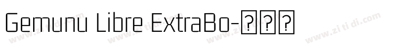 Gemunu Libre ExtraBo字体转换